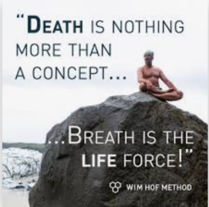 Death is nothing but a concept - Breath is life force wim hof quote