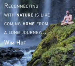 Reconnecting with nature is like coming home from a long journey - wim hof quote